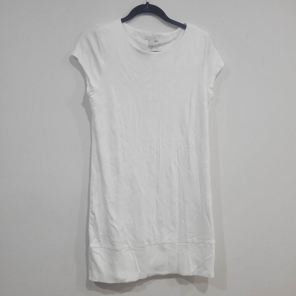New York & Company Casual T-Shirt Dress – White – Size Medium